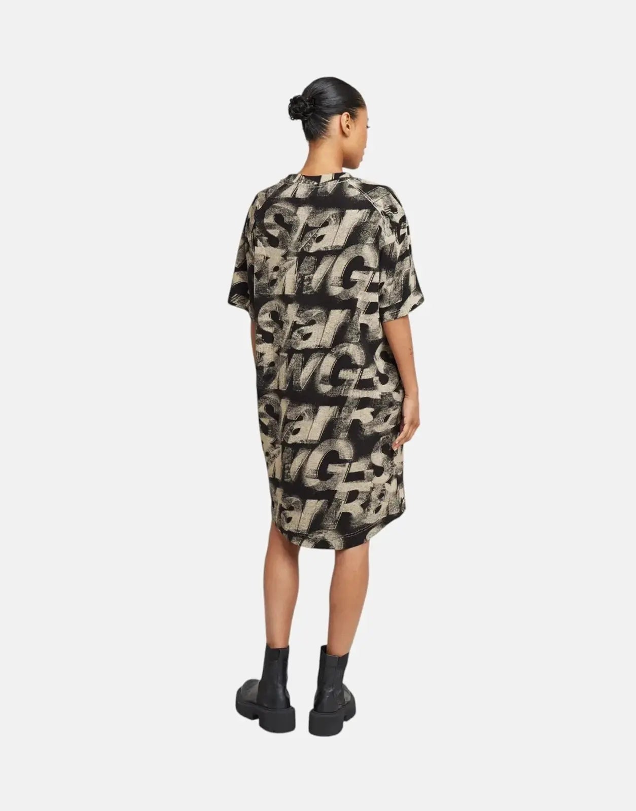 G-Star RAW Sprayed Letters Loose Dress ChalkSL - Subwear