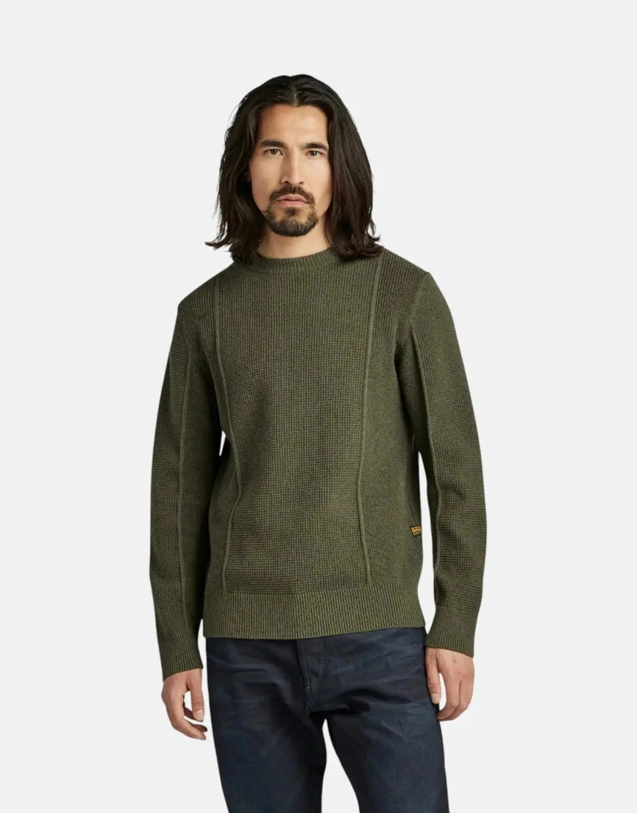 G-Star RAW Structure Knit Green Sweatshirt - Subwear