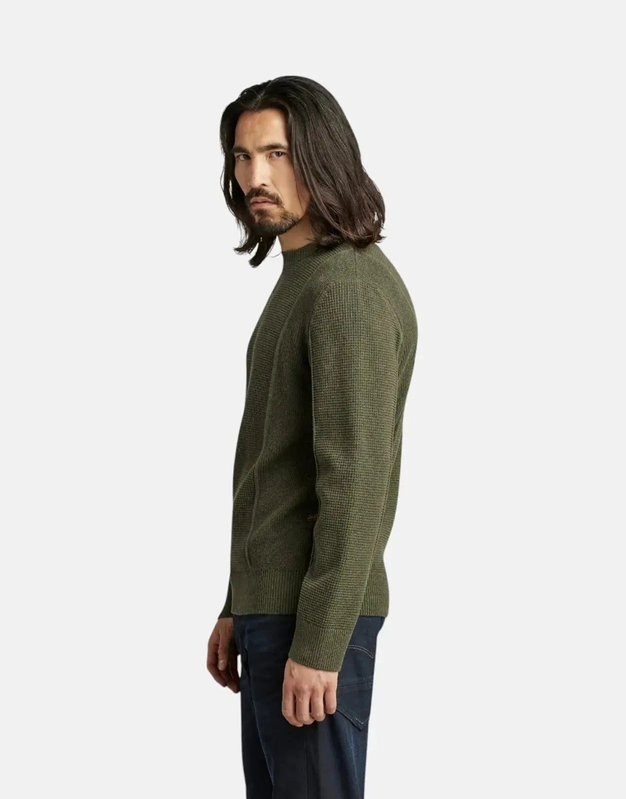 G-Star RAW Structure Knit Green Sweatshirt - Subwear