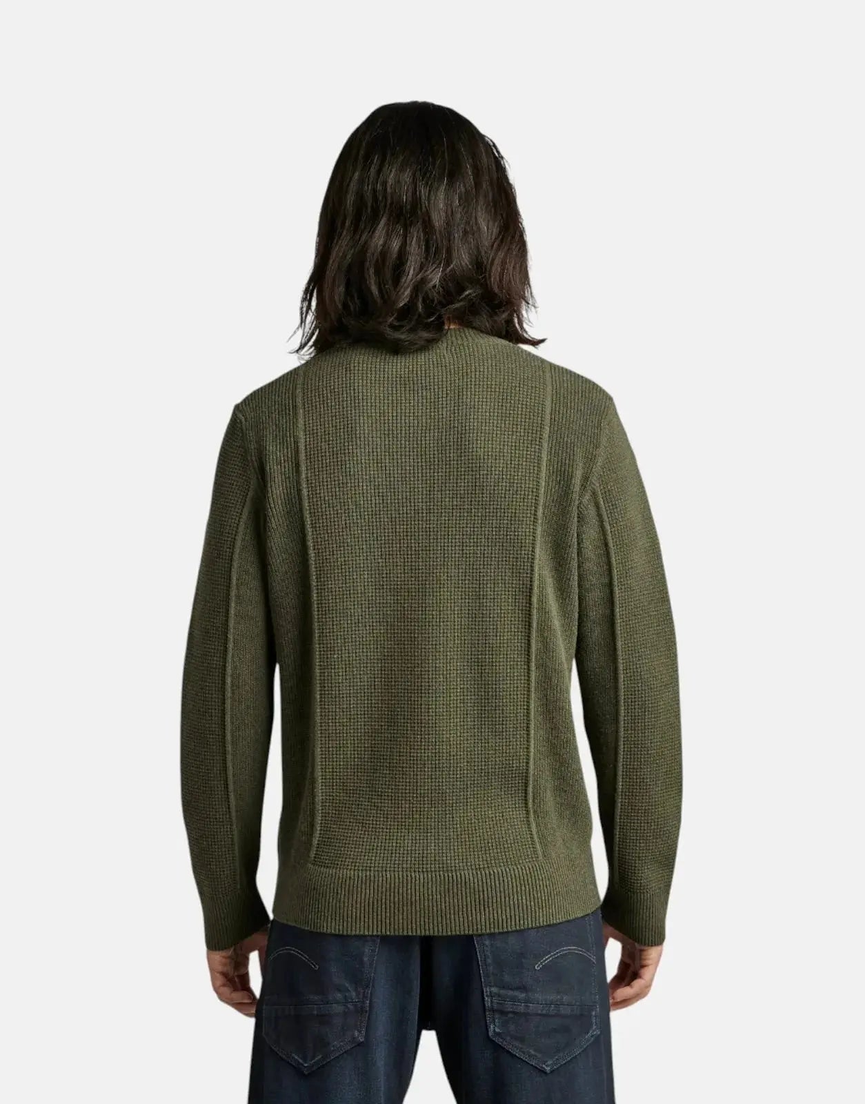 G-Star RAW Structure Knit Green Sweatshirt - Subwear