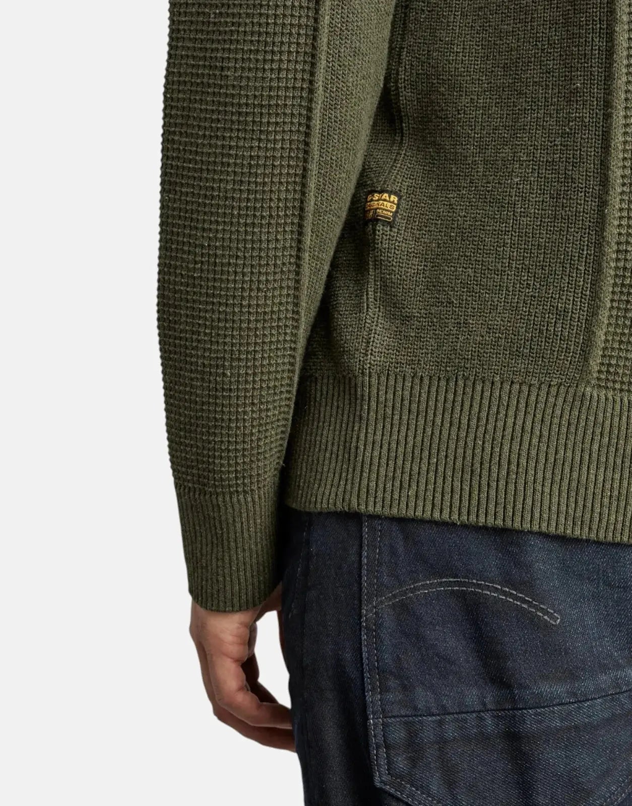 G-Star RAW Structure Knit Green Sweatshirt - Subwear
