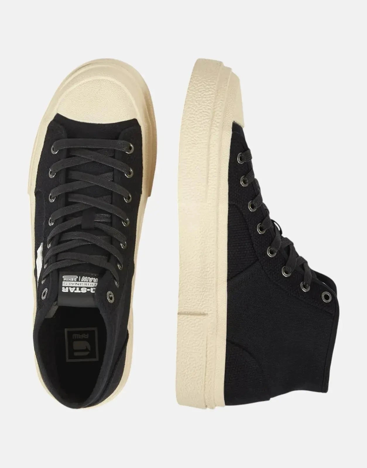 G-Star RAW Vodan Mid Basic Black/White Sneakers - Subwear