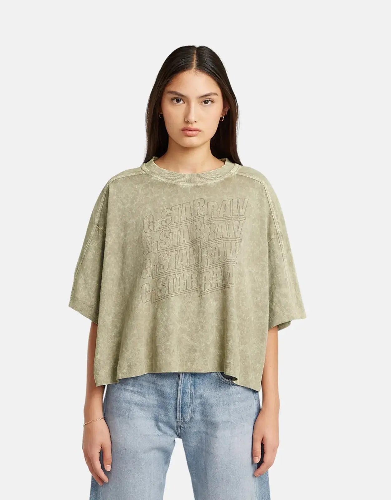 G-Star RAW Washed Multi Logo Oversized Brick Top - Subwear