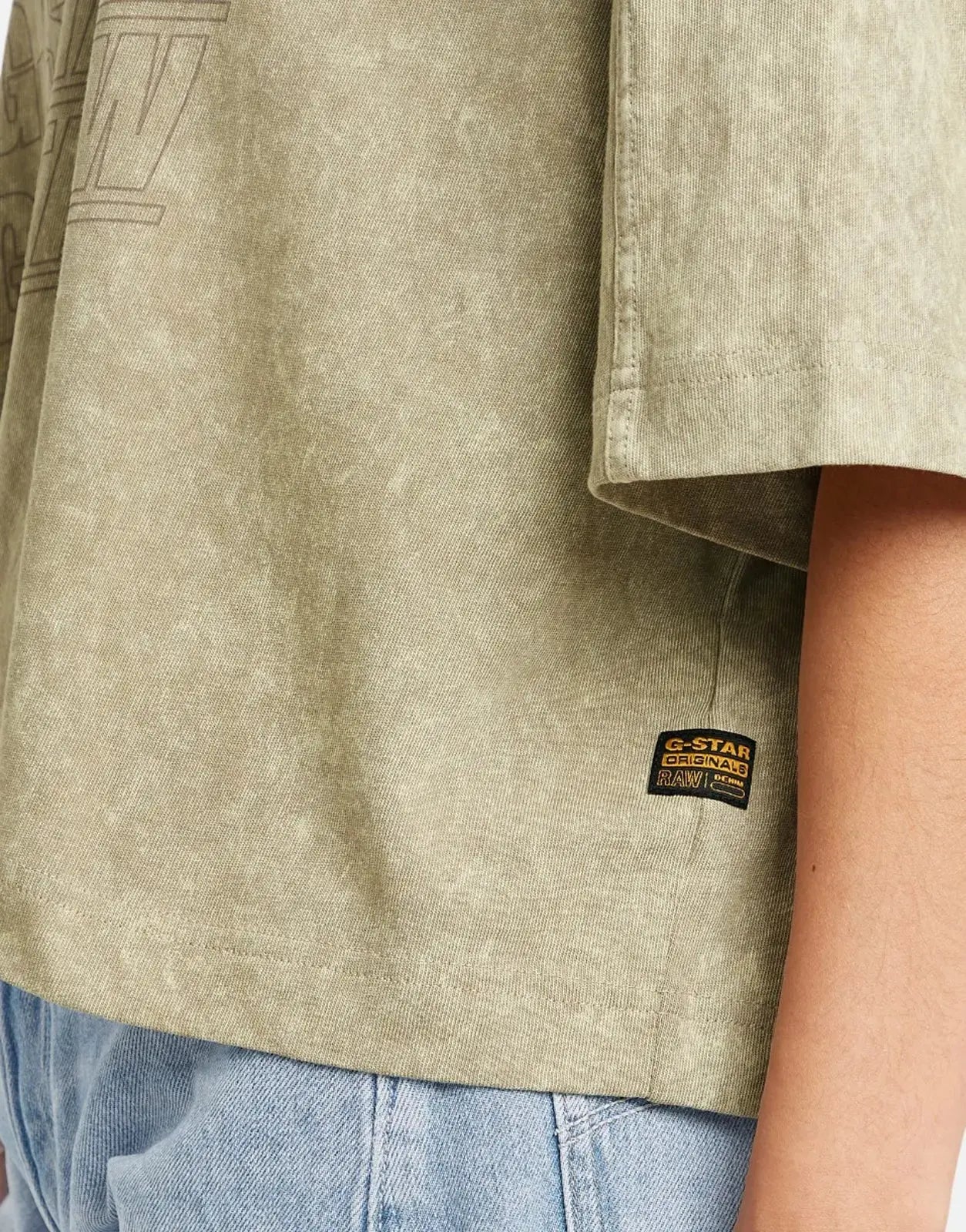 G-Star RAW Washed Multi Logo Oversized Brick Top - Subwear