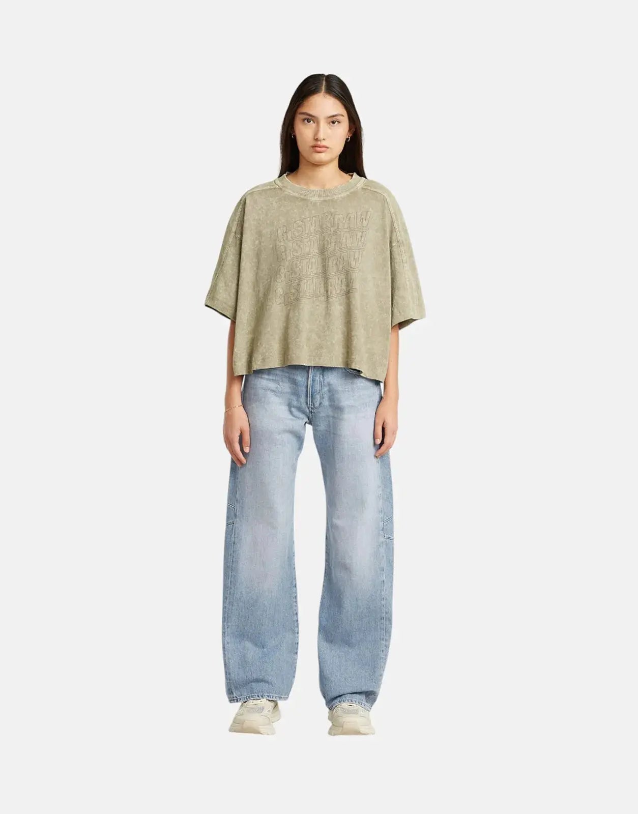 G-Star RAW Washed Multi Logo Oversized Brick Top - Subwear