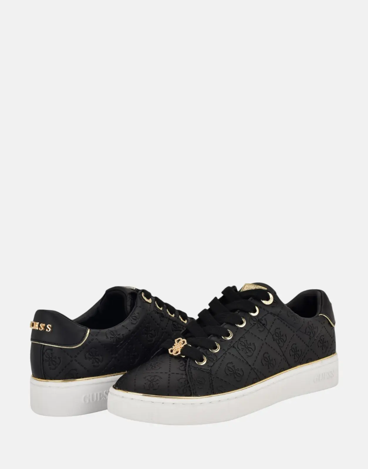 Guess Beary Low Top Black Sneakers - Subwear