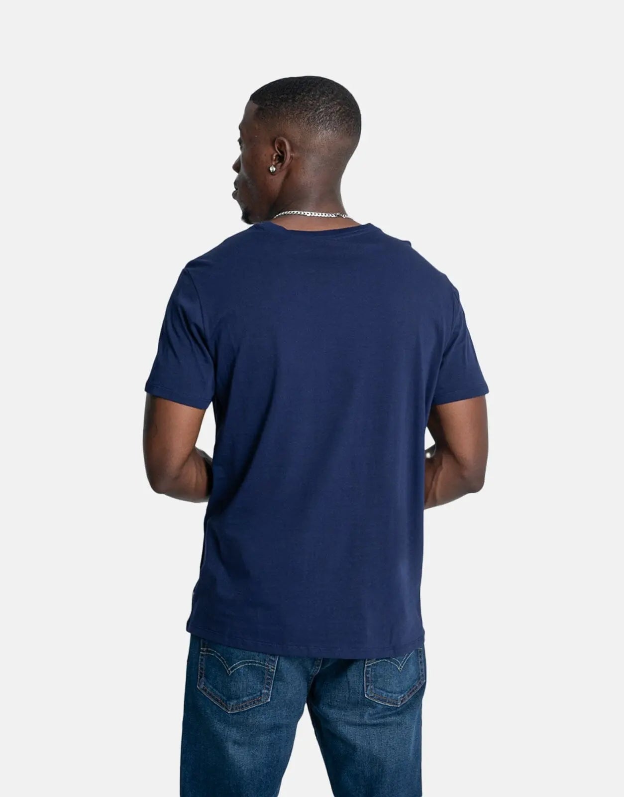 Guess Classic Crest Logo Dark Blue T-Shirt - Subwear