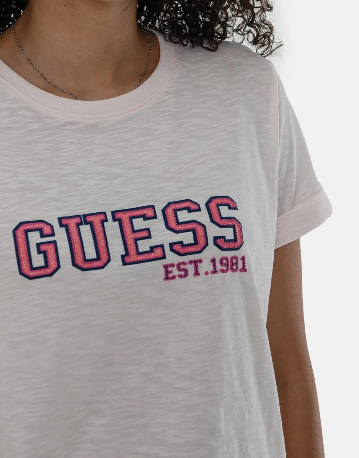Guess College T-Shirt Pink - Subwear