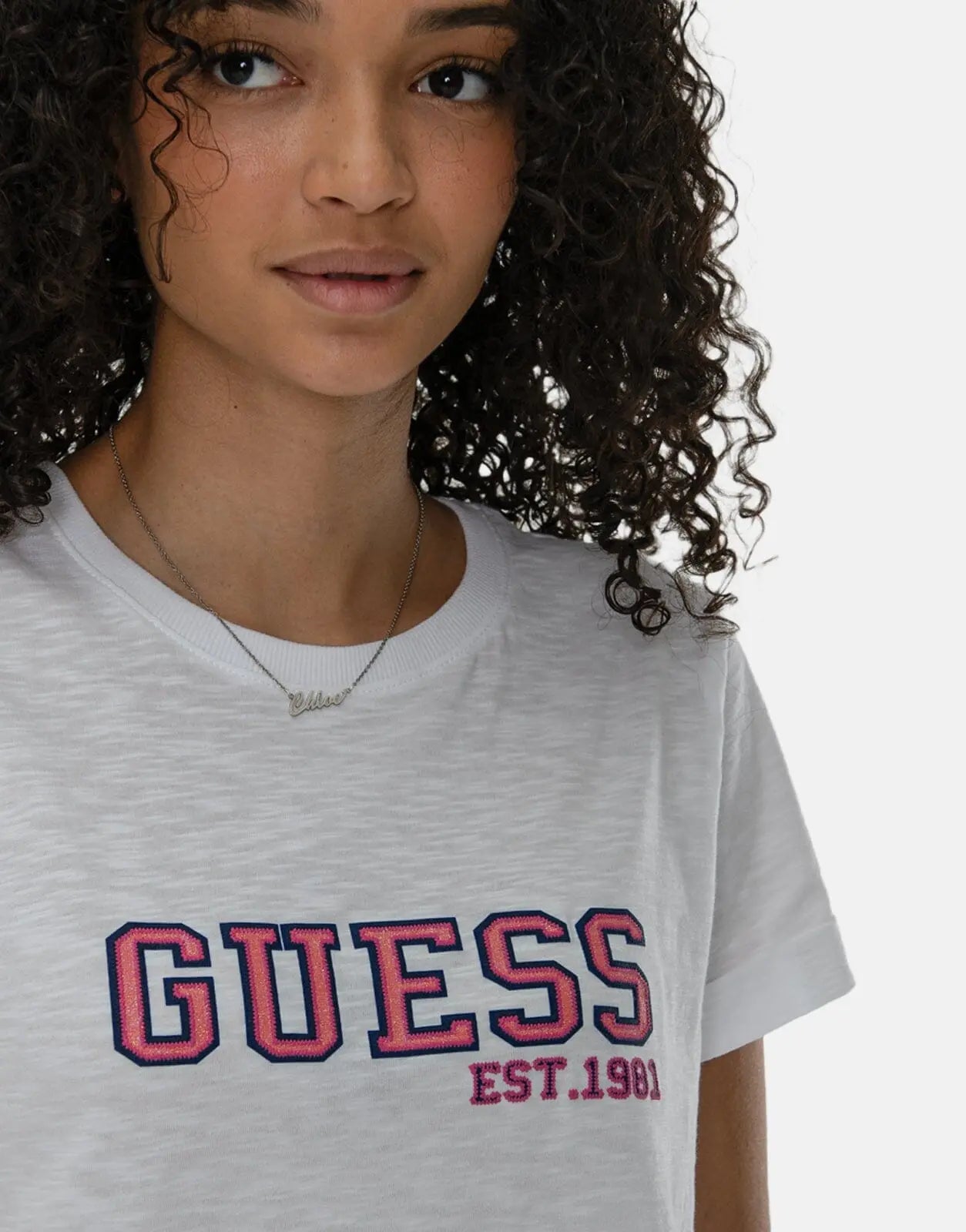 Guess College T-Shirt White - Subwear