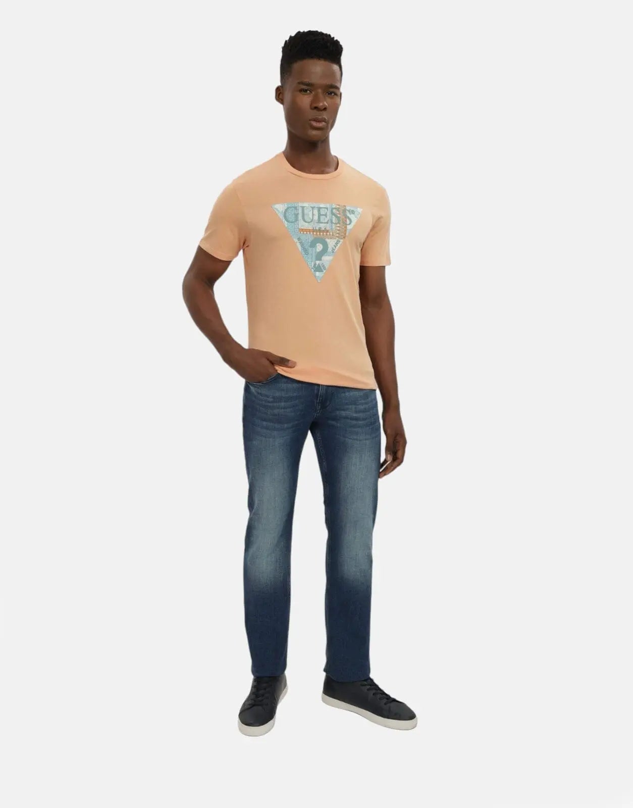 Guess Mosaic Tri Logo T-Shirt - Subwear