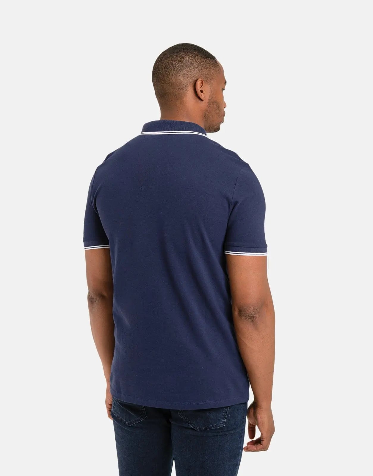 Guess Tipped Core Polo Shirt Blue - Subwear