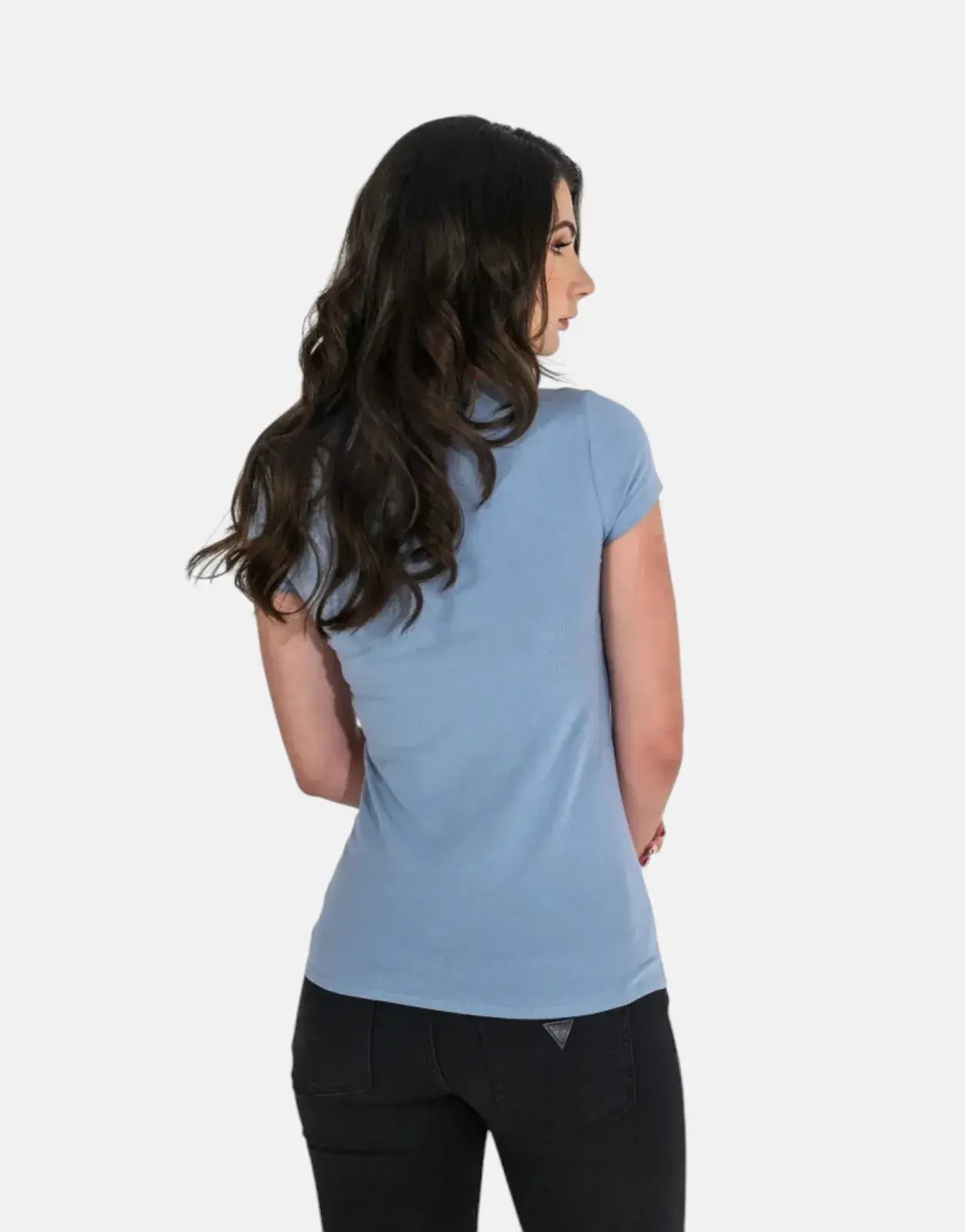 Guess Triangle Maze Blue T-Shirt - Subwear