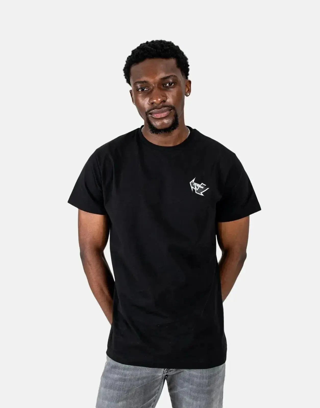 Les Hommes Arrow Back Print Black T-Shirt - Subwear