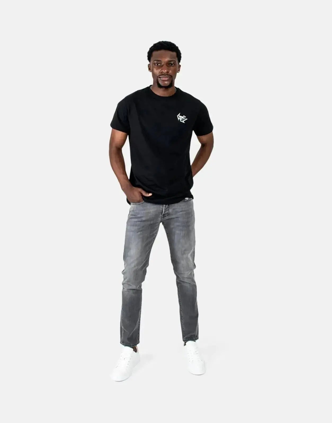 Les Hommes Arrow Back Print Black T-Shirt - Subwear