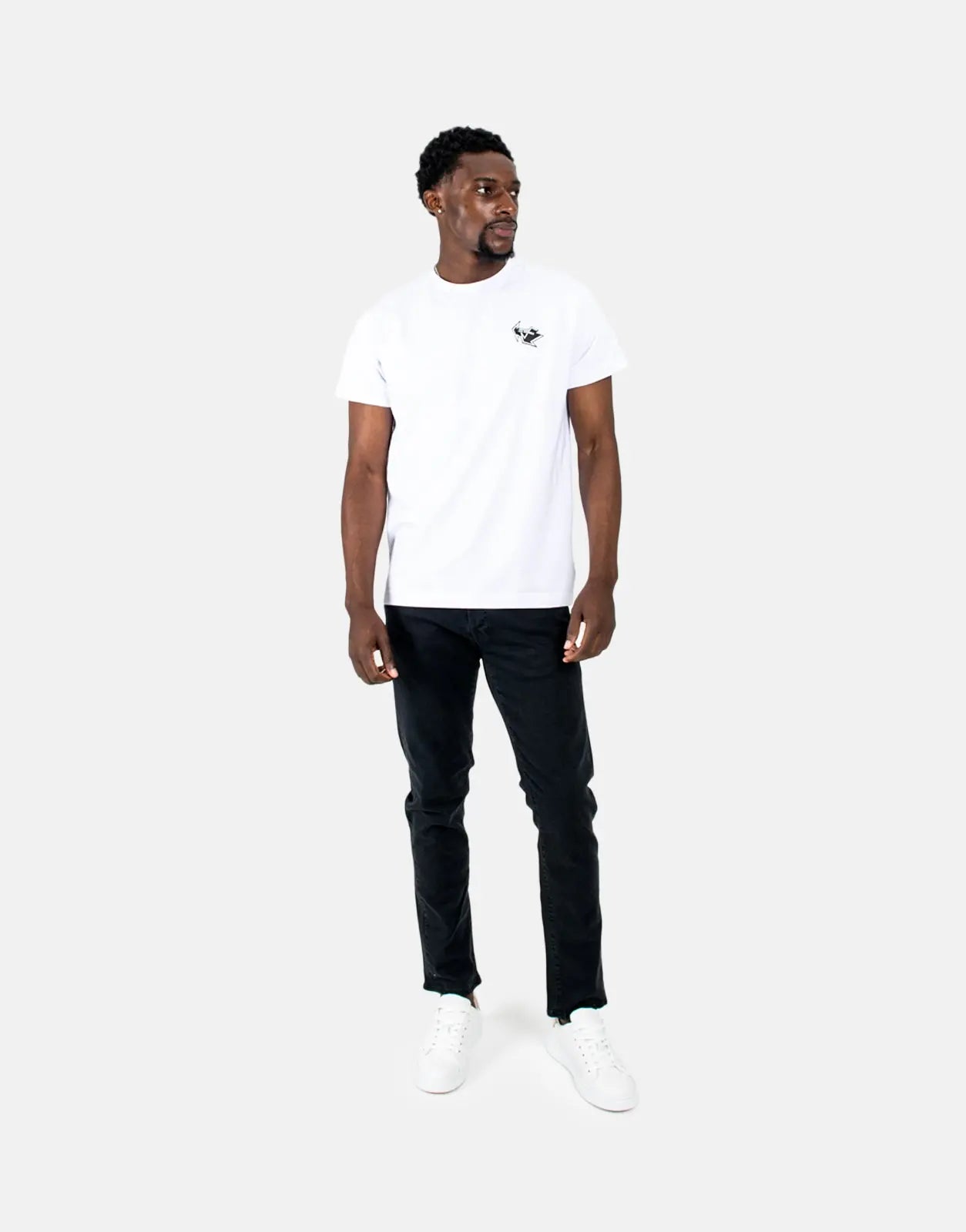 Les Hommes Arrow Back Print White T-Shirt - Subwear