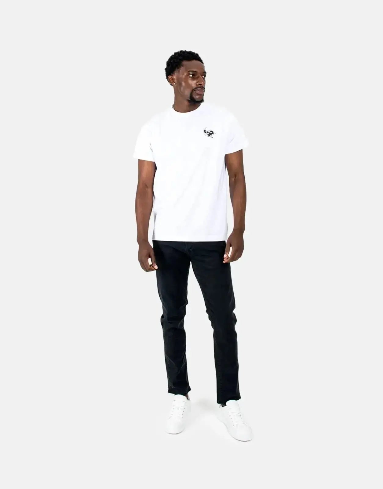 Les Hommes Arrow Back Print White T-Shirt - Subwear