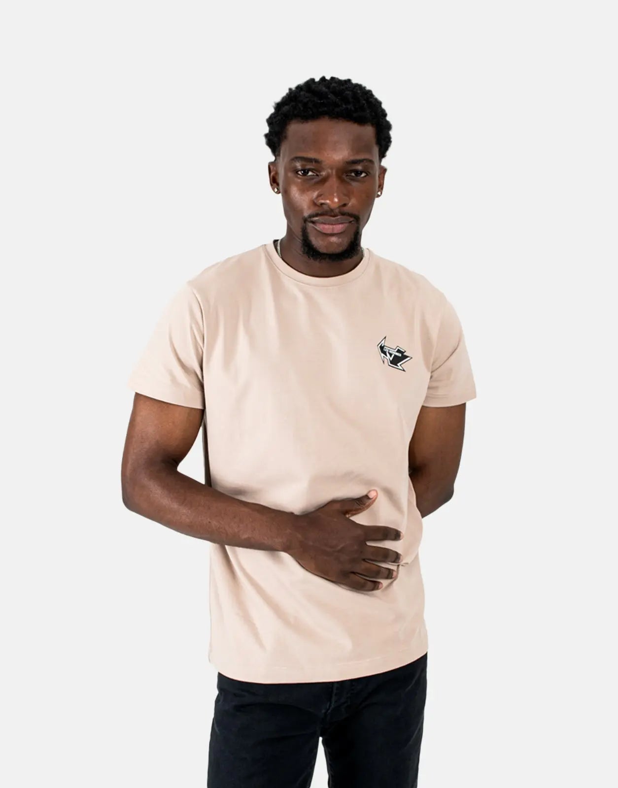Les Hommes Arrow back Print Stone T-Shirt - Subwear
