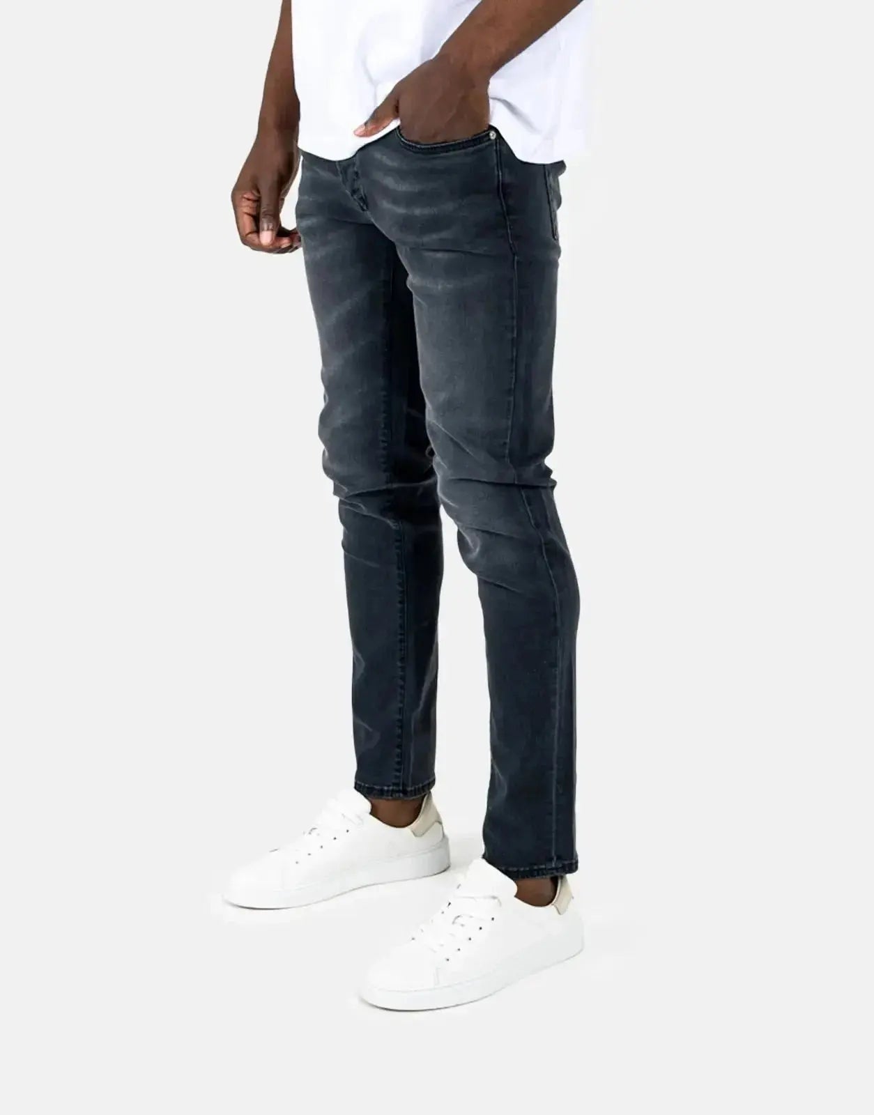 Les Hommes Black Printed Jeans - Subwear