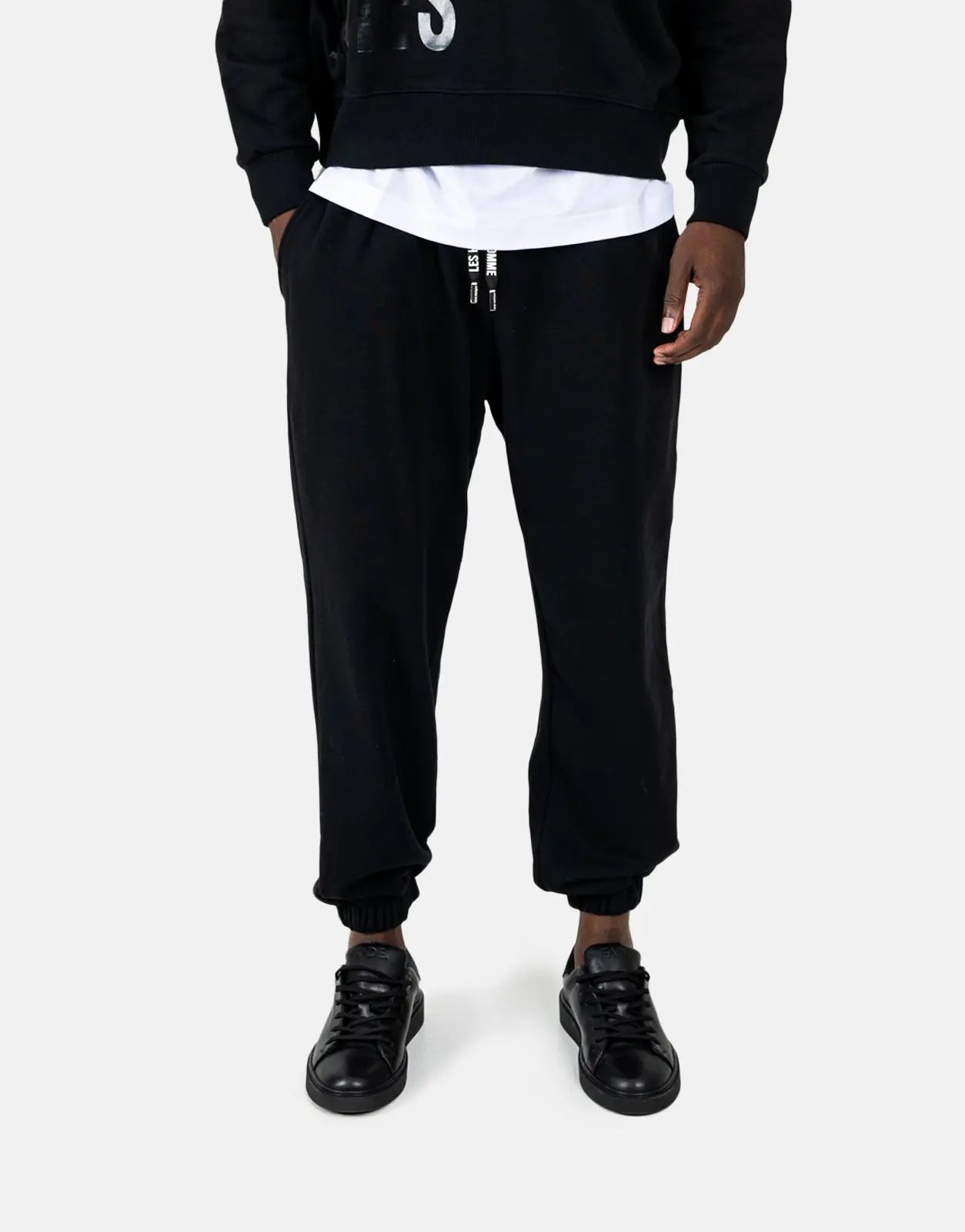 Les Hommes Black Sweatpants - Subwear