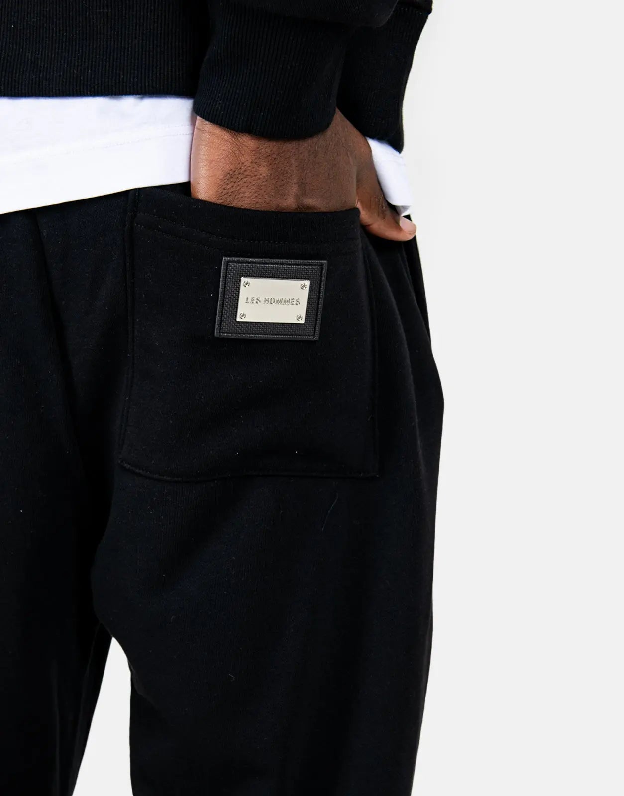 Les Hommes Black Sweatpants - Subwear