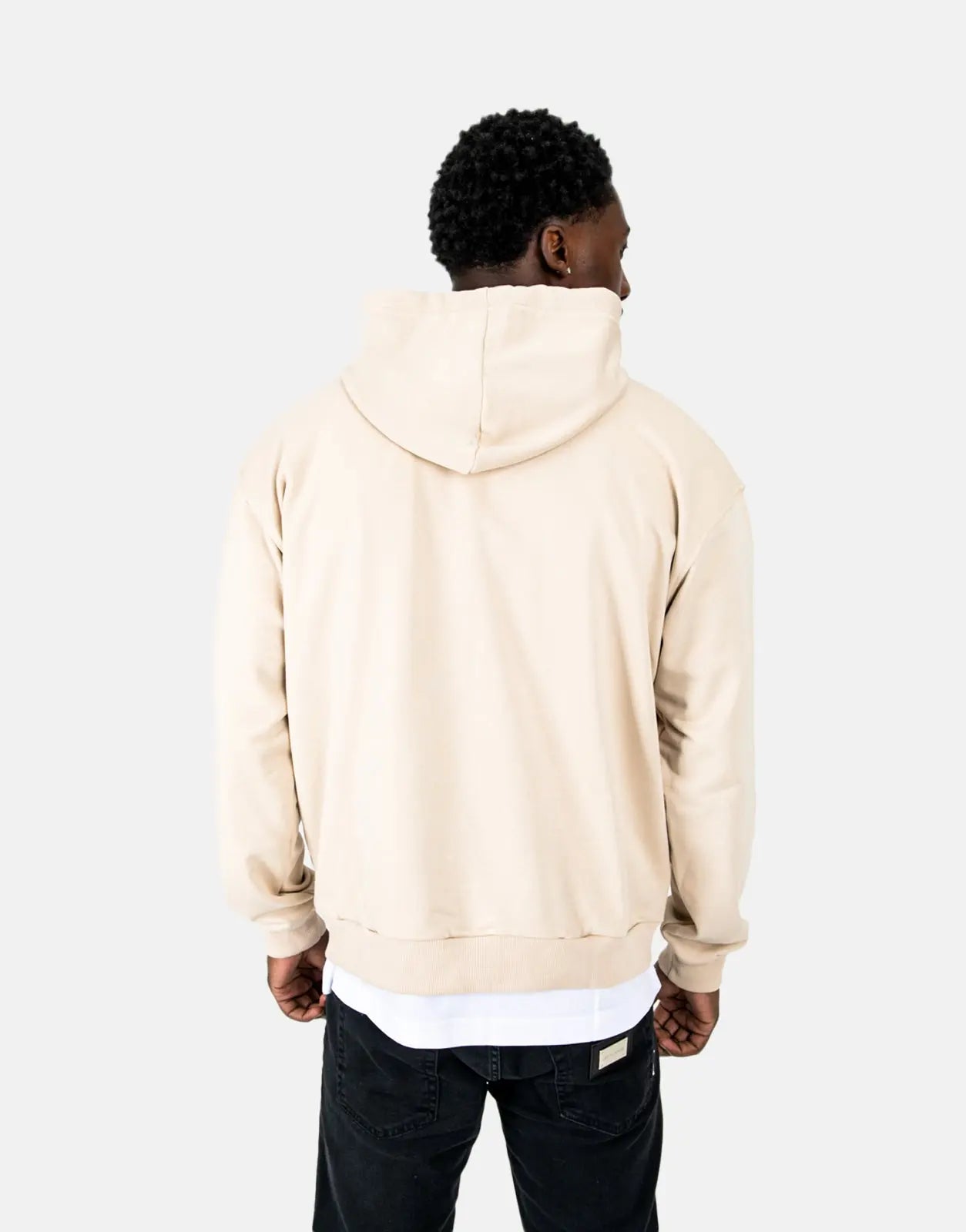 Les Hommes Graphic Hooded Stone Sweatshirt - Subwear