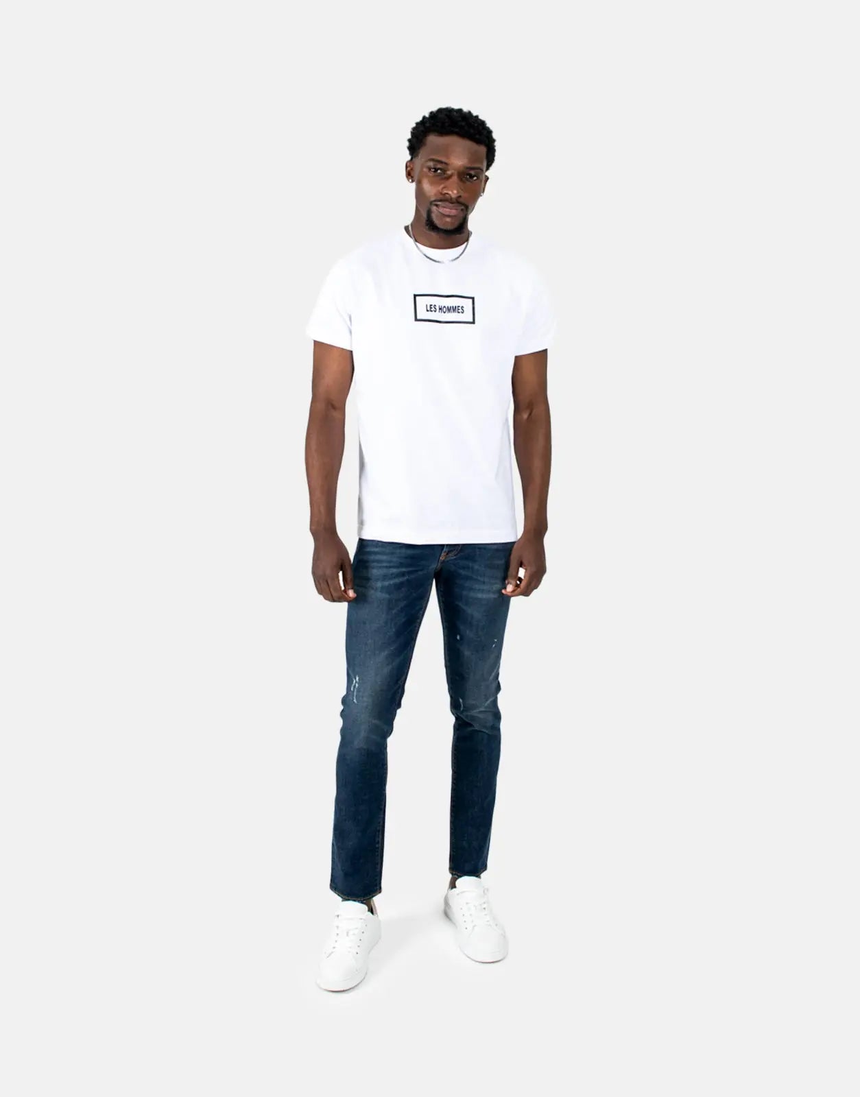 Les Hommes Mid Blue Wash Slim Jeans - Subwear