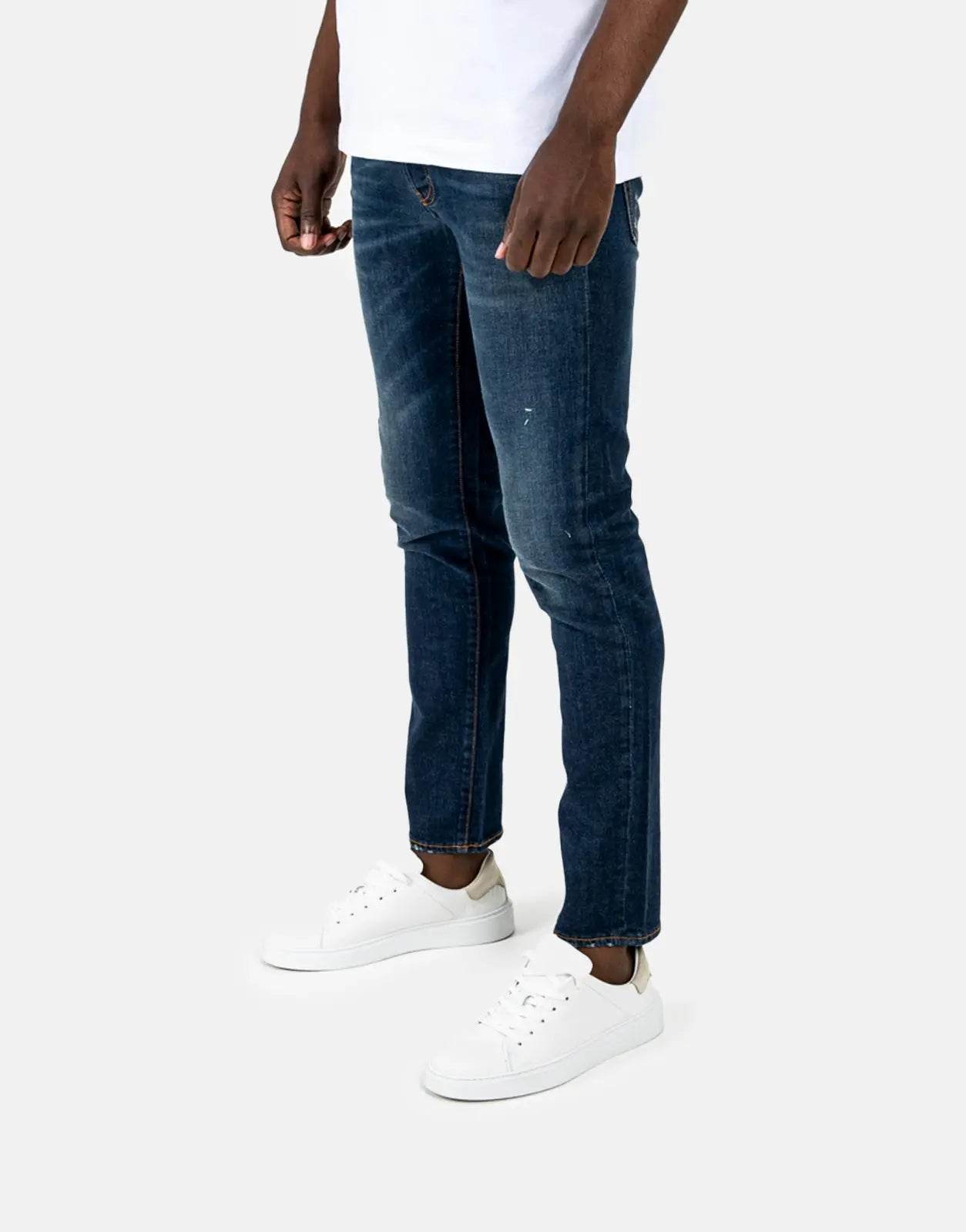 Les Hommes Mid Blue Wash Slim Jeans - Subwear