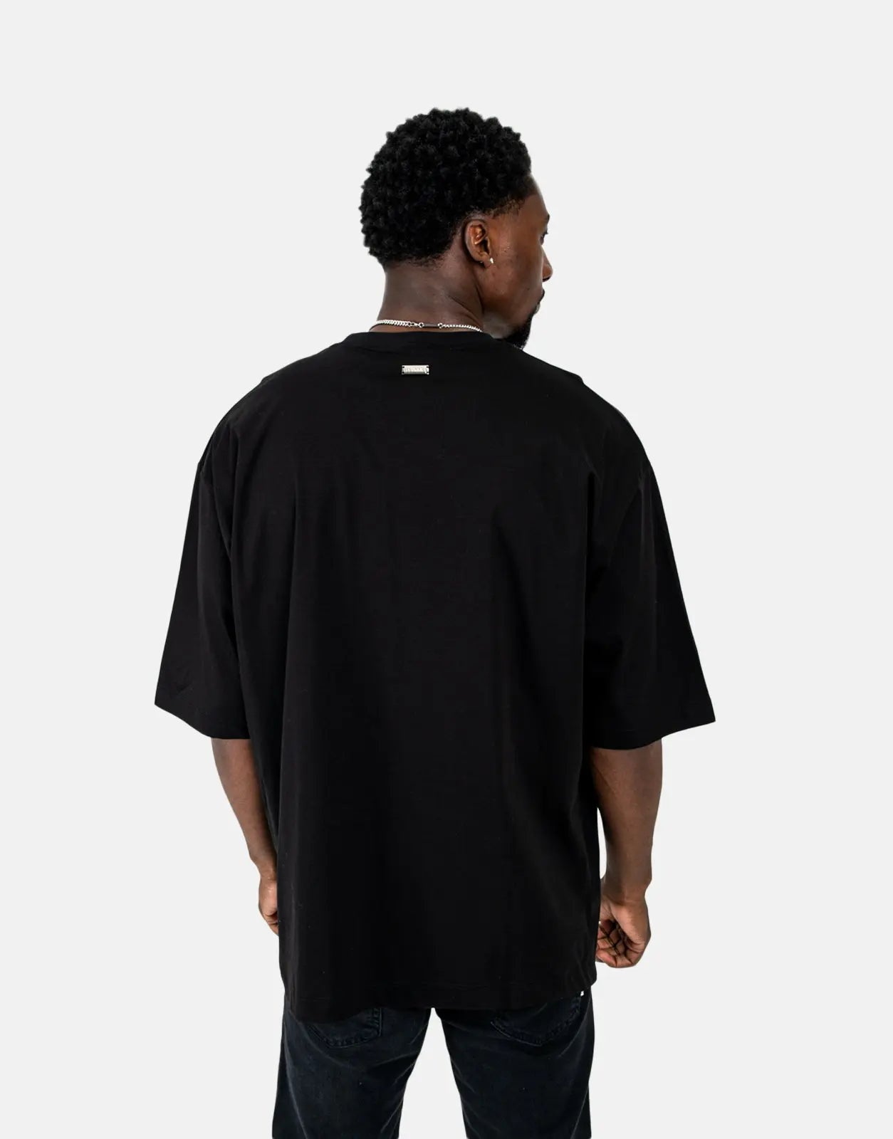 Les Hommes Shadow Graphic Black T-Shirt - Subwear