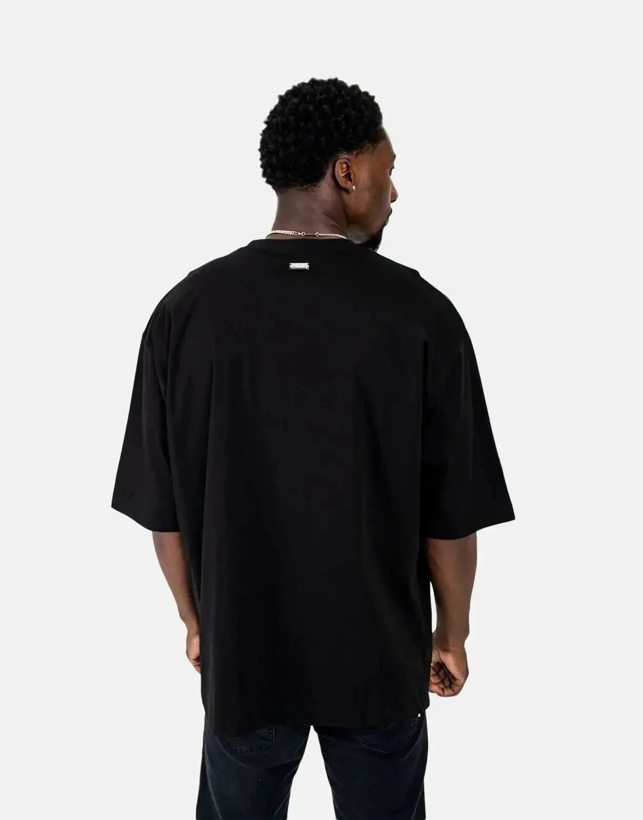 Les Hommes Shadow Graphic Black T-Shirt - Subwear