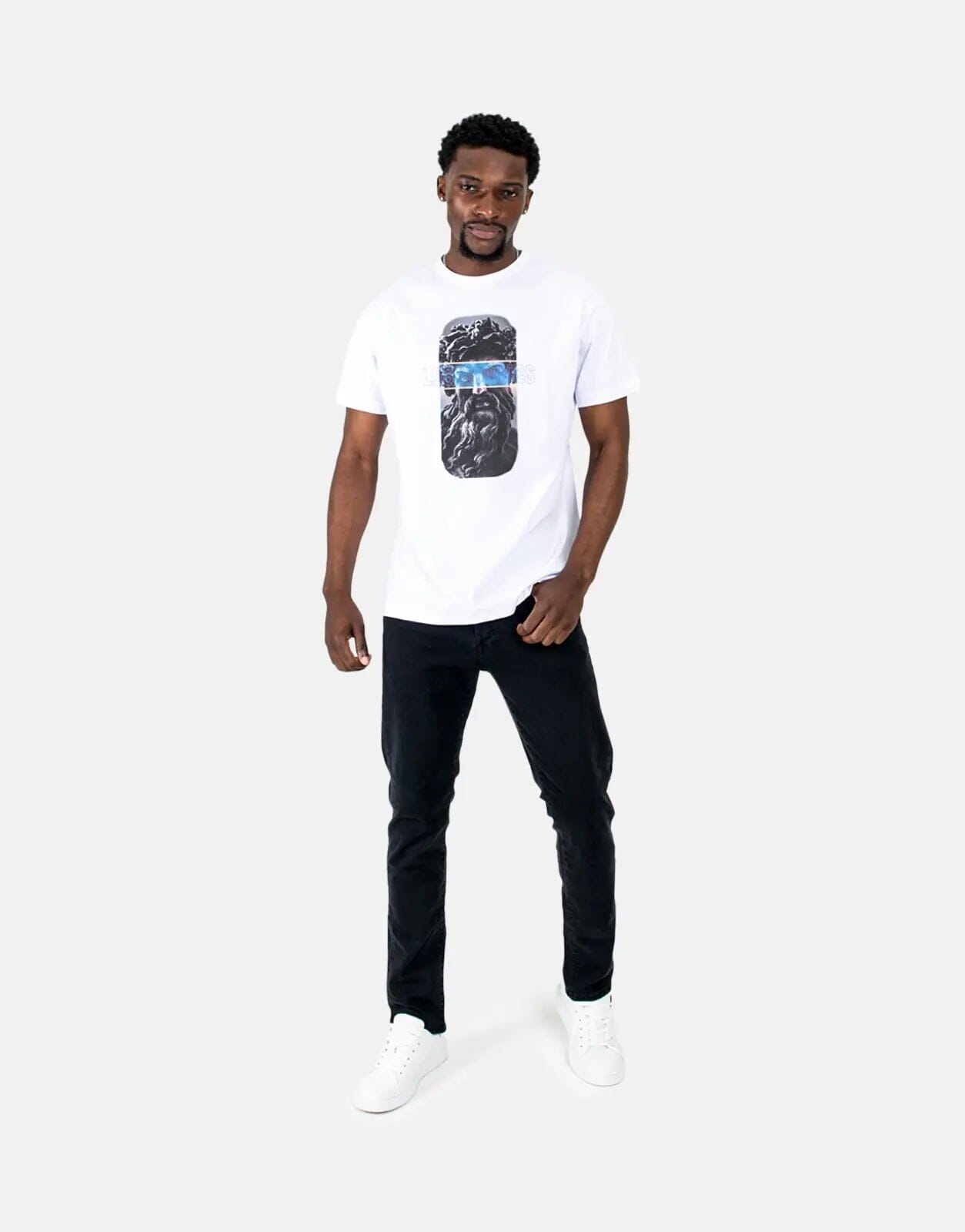 Les Hommes Statue White T-Shirt - Subwear