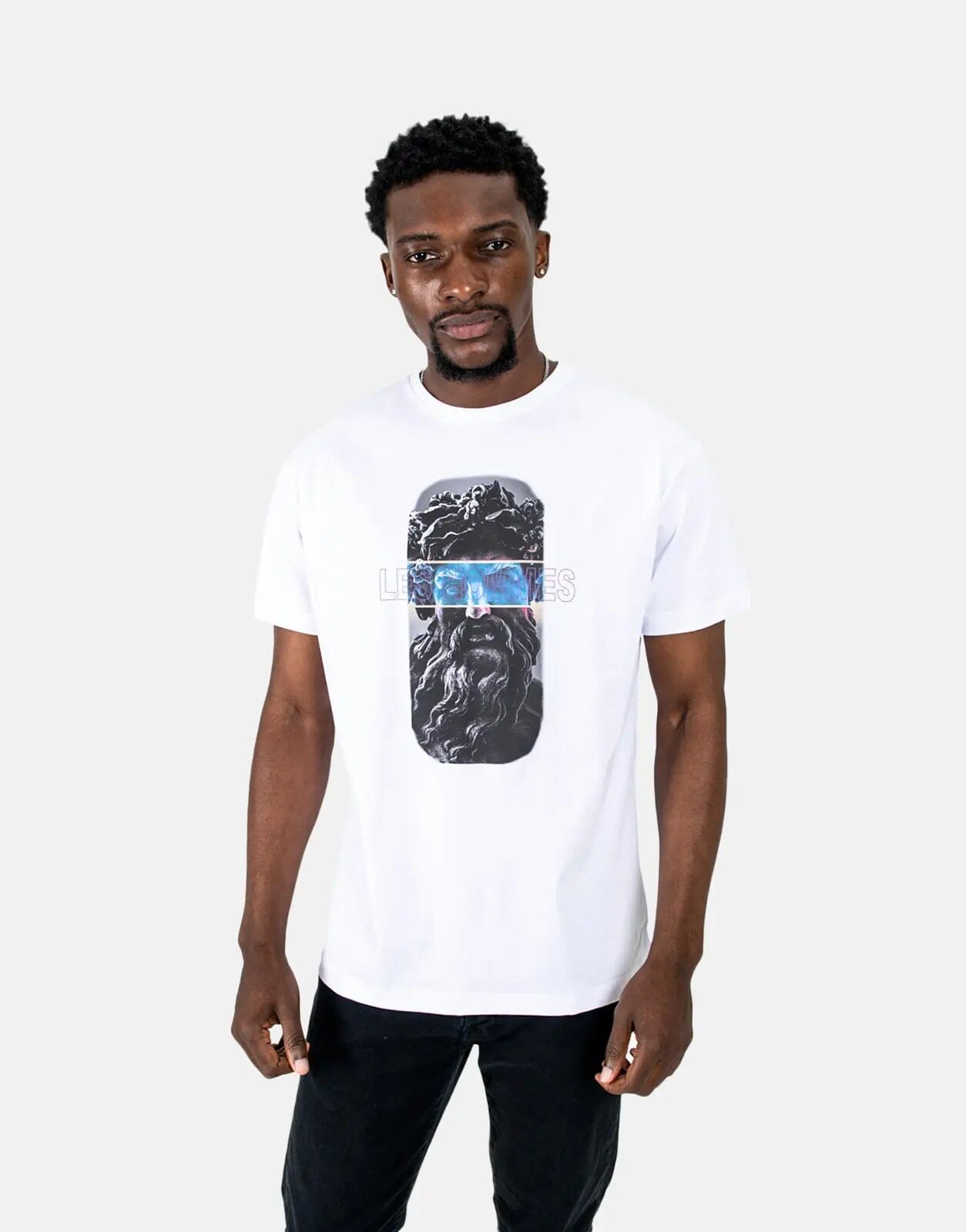 Les Hommes Statue White T-Shirt - Subwear