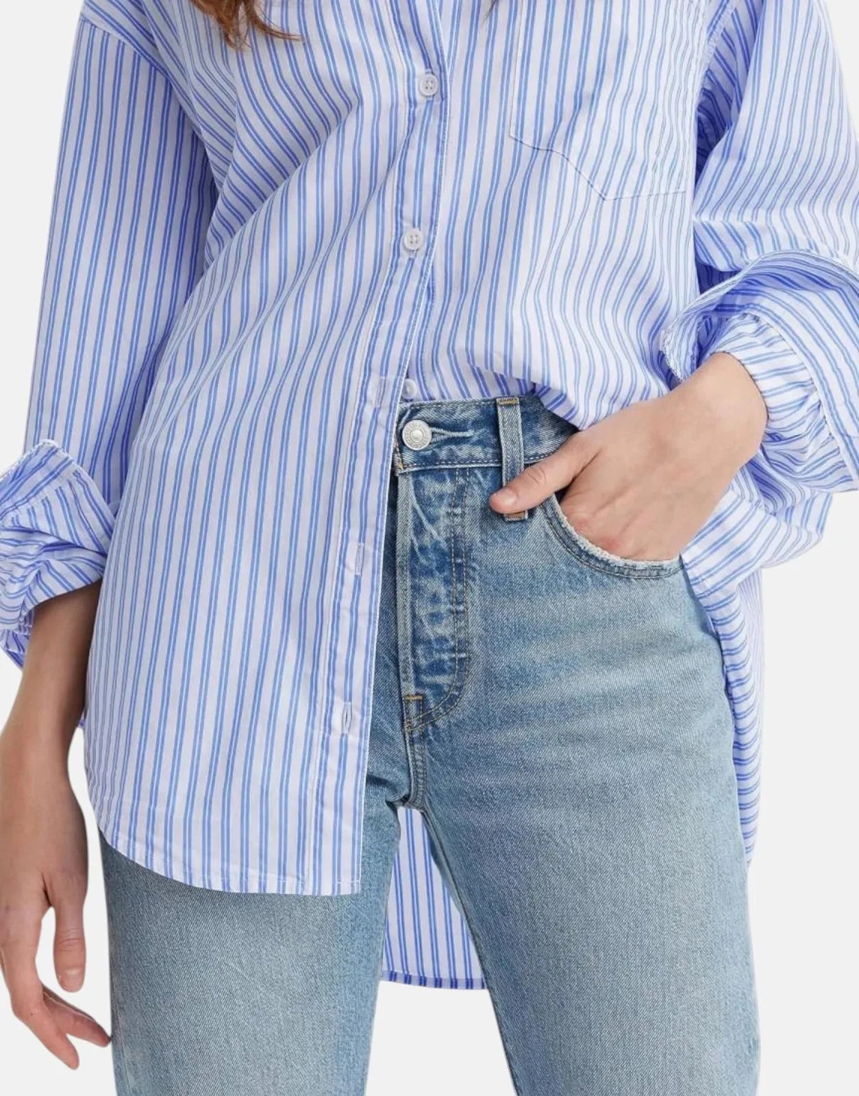 Levi's 501 Crop Lightweight Fun Flare Jeans - Subwear