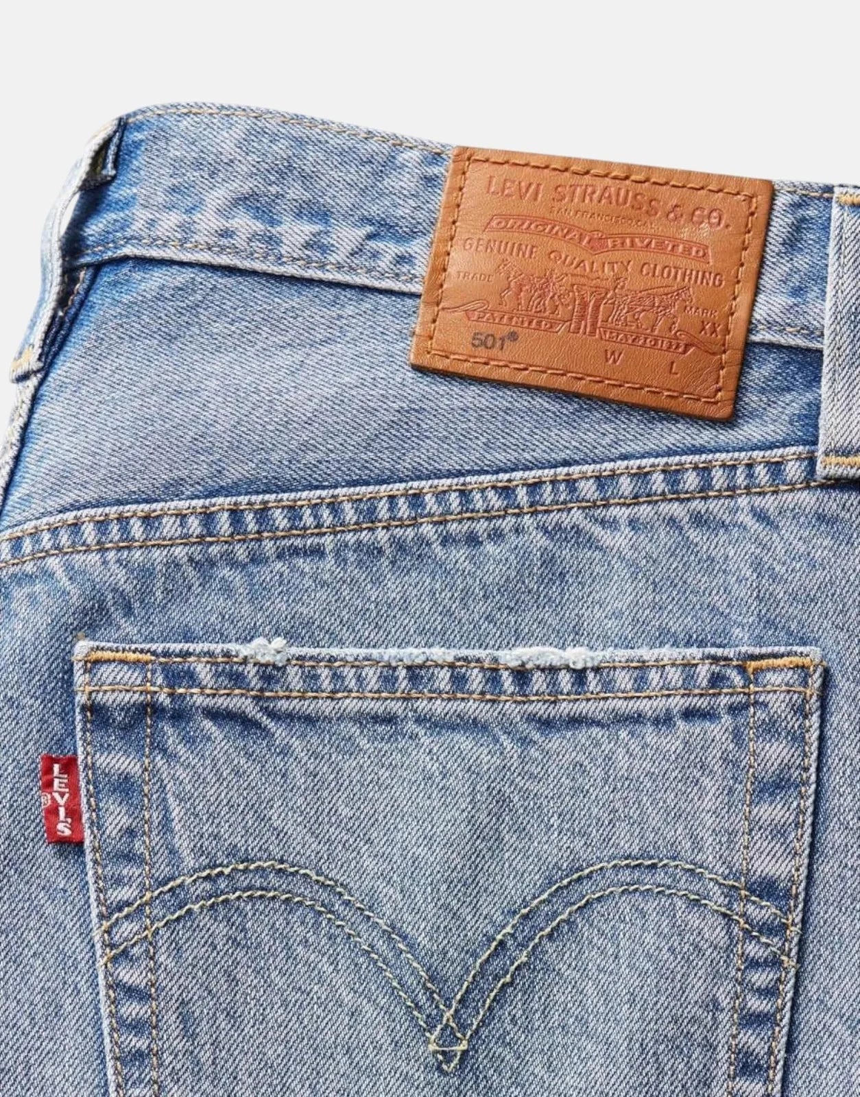 Levi's 501 Crop Lightweight Fun Flare Jeans - Subwear