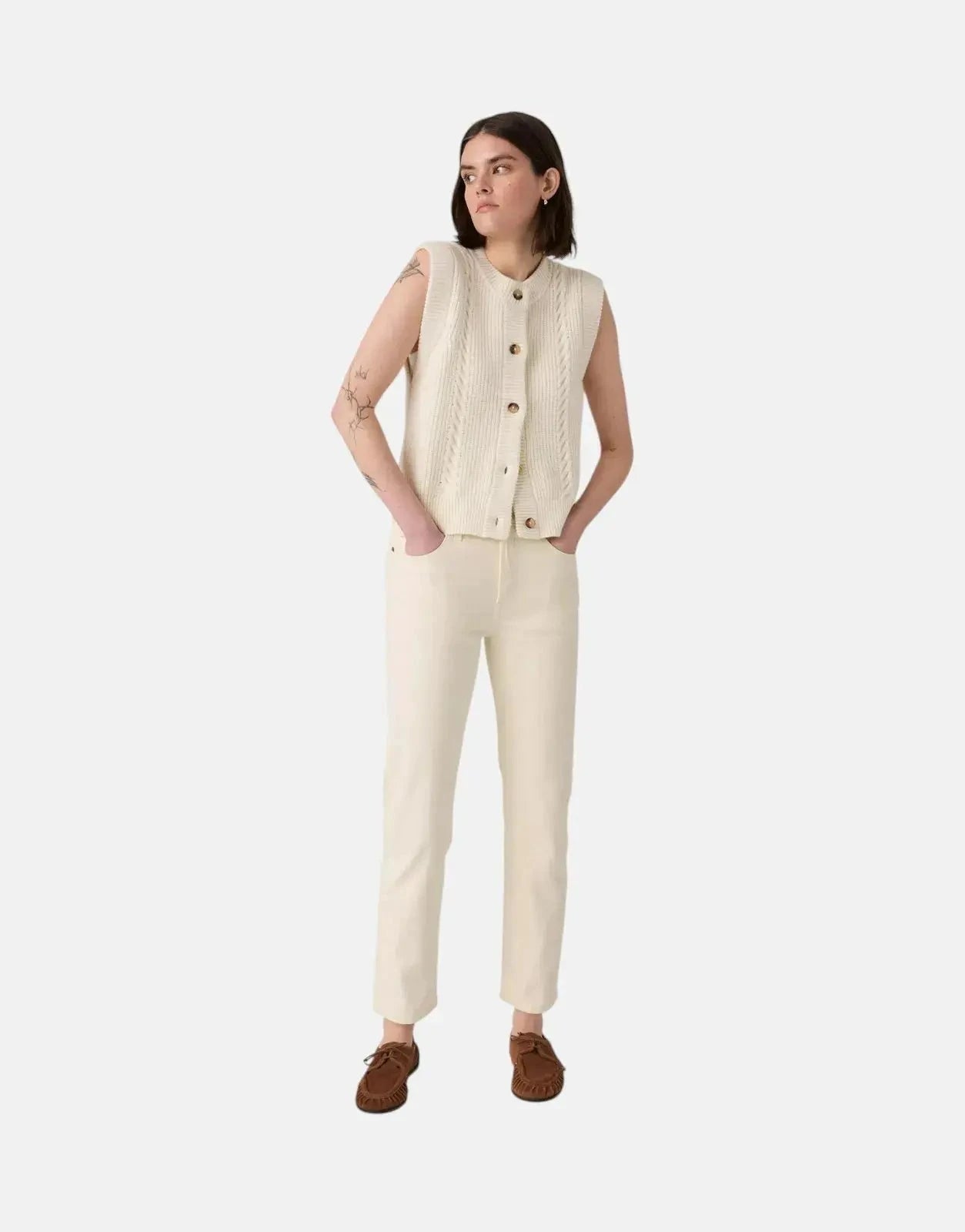 Levi's 501 Crop Spacey Brown Rice Jeans - Subwear
