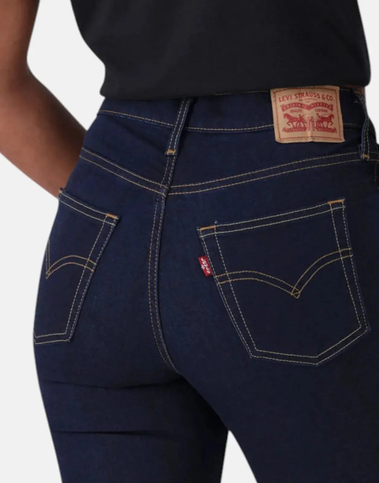 Levi's 720 Hirise Superskinny Dark Wash Jeans - Subwear