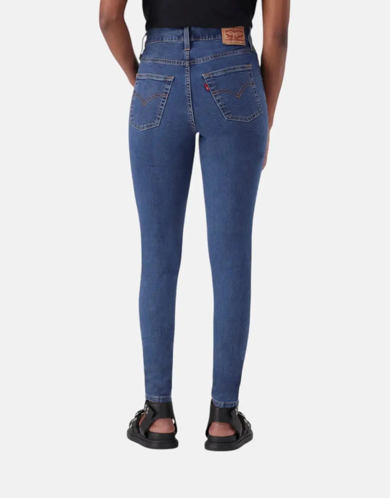 Levi's 720 Hirise Superskinny Mid Wash Jeans - Subwear