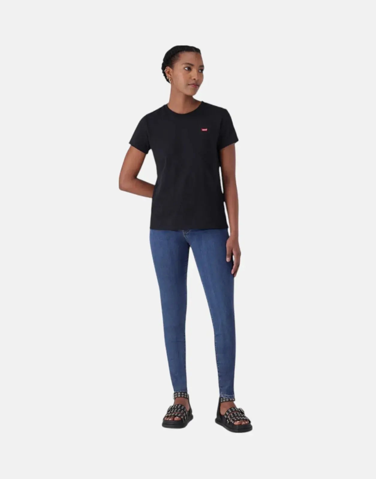 Levi's 720 Hirise Superskinny Mid Wash Jeans - Subwear