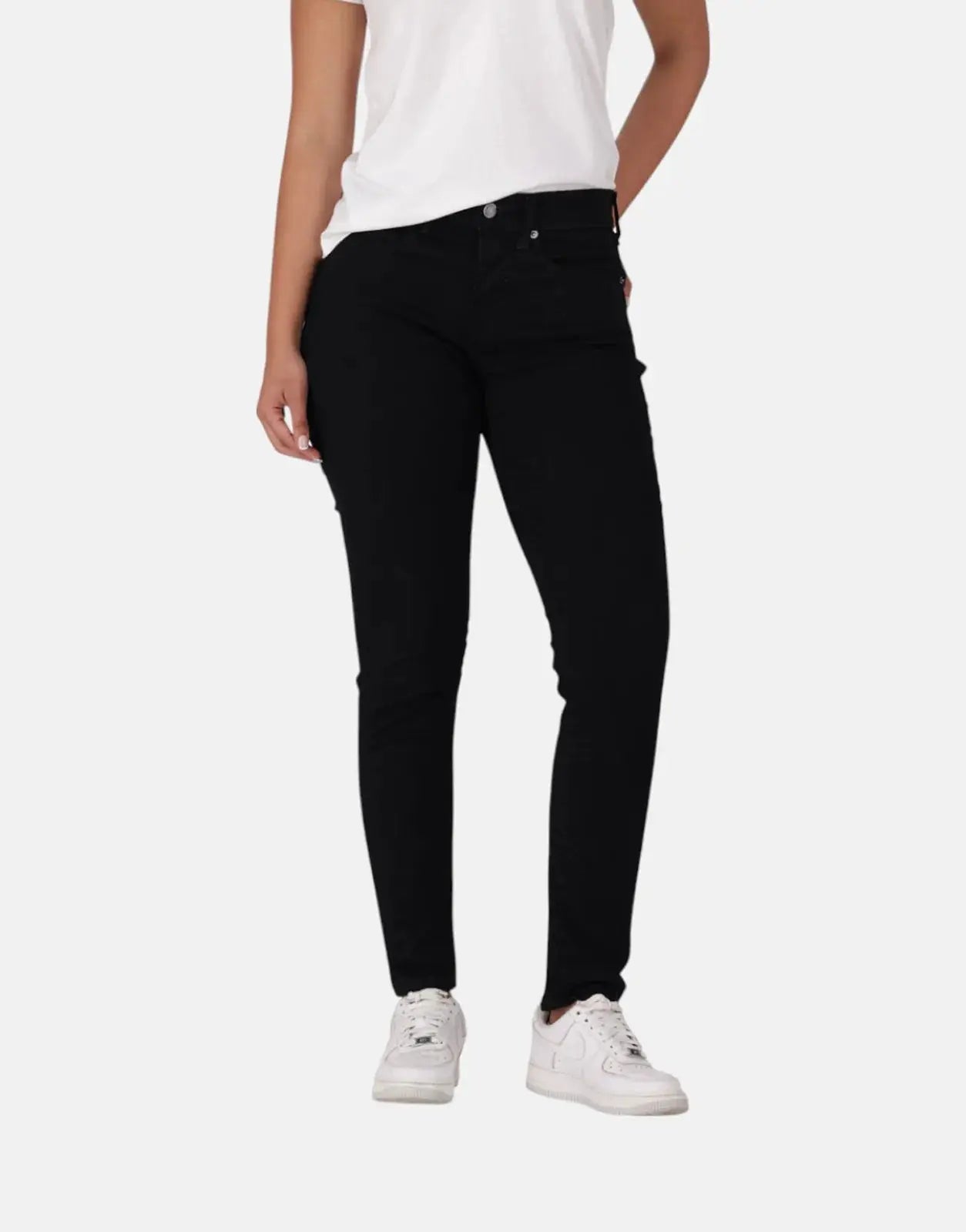 Levi's Curvy Hirise Super Skinny Black Saturation Jeans - Subwear