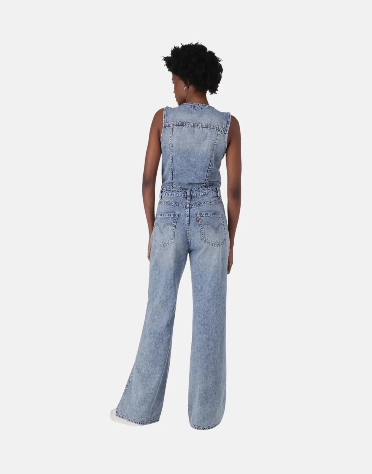 Levi's Denim Vest Wide Leg Dive Deep Jumpsuit - Subwear