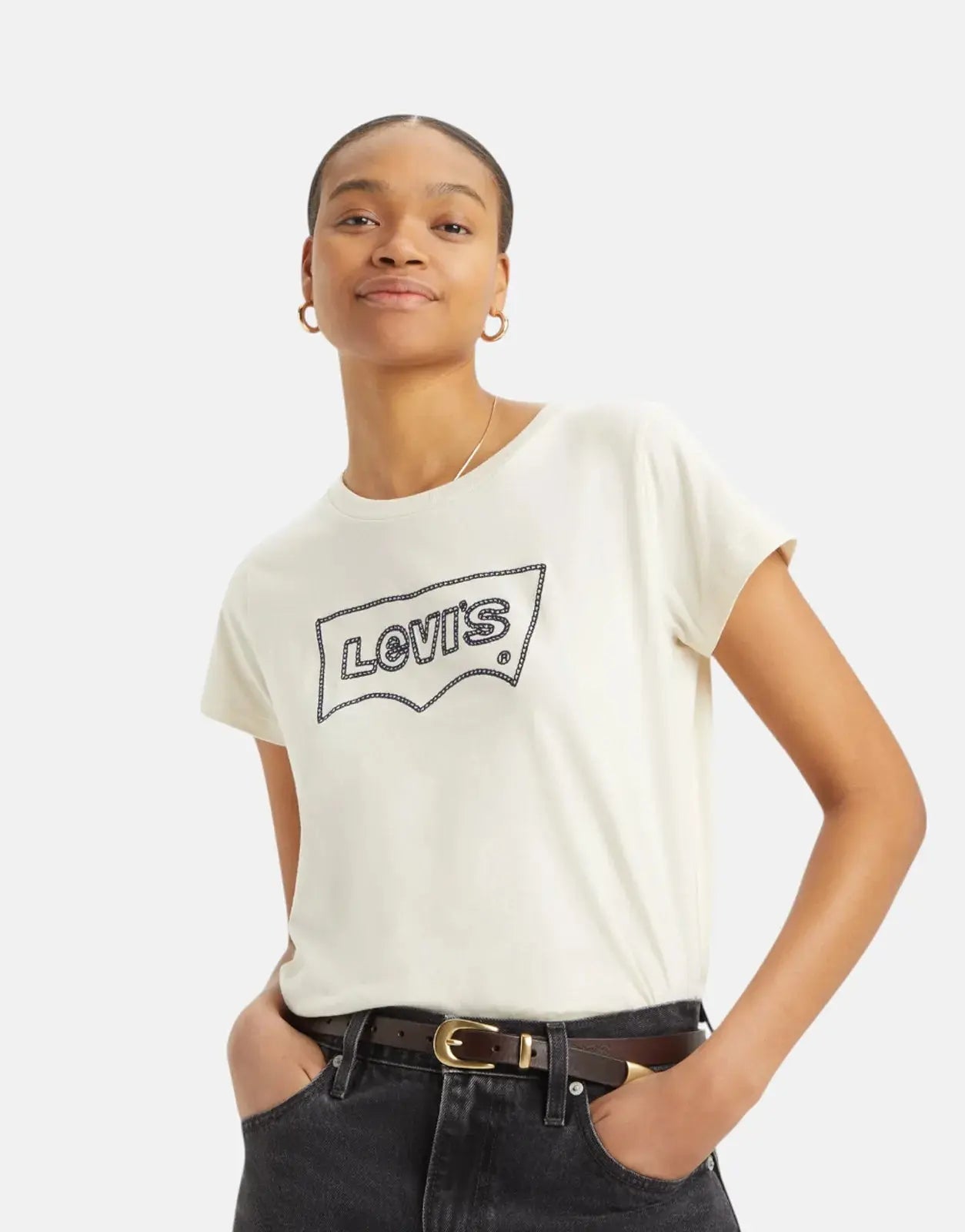 Levi's Graphic Boxy White Swan T-Shirt - Subwear