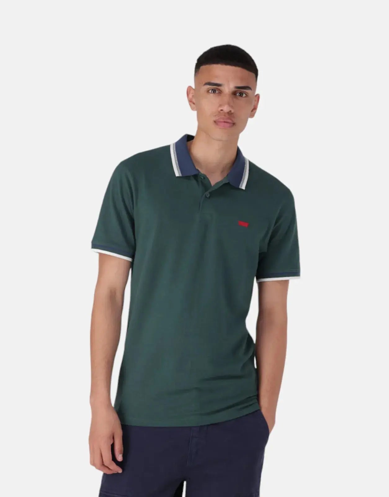 Levi's Slim Housemark Bisto Green Polo Shirt - Subwear