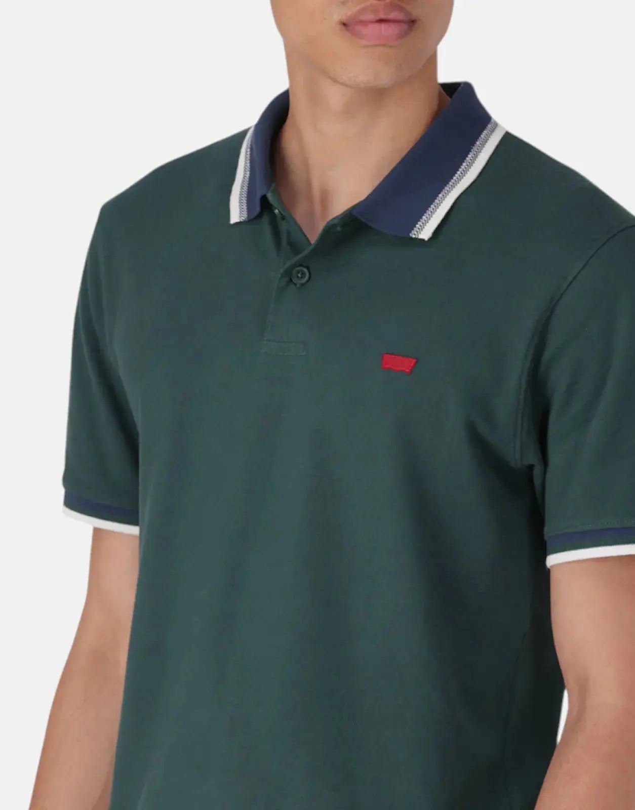 Levi's Slim Housemark Bisto Green Polo Shirt - Subwear