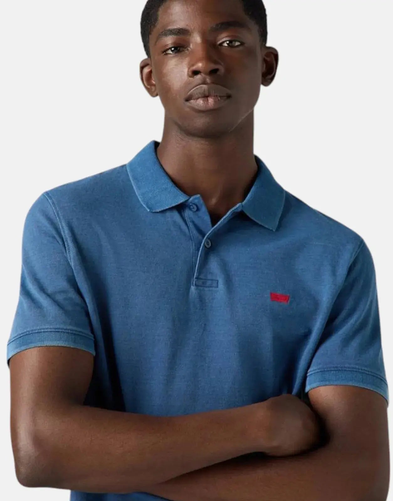 Levi's Slim Housemark Indigo Pique Polo Shirt - Subwear