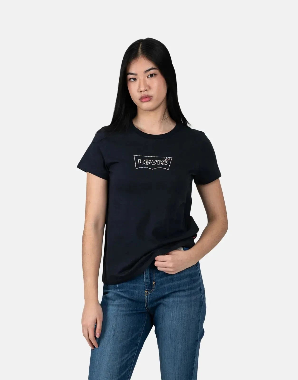 Levi's The Perfect Batwing Iridescent Jet Black T-Shirt - Subwear