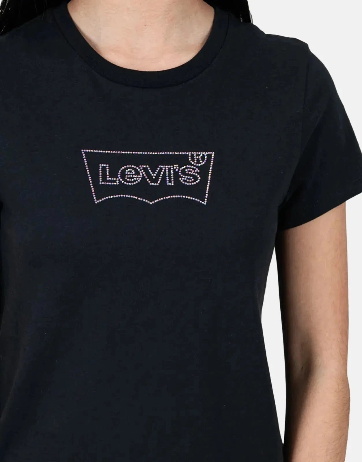 Levi's The Perfect Batwing Iridescent Jet Black T-Shirt - Subwear