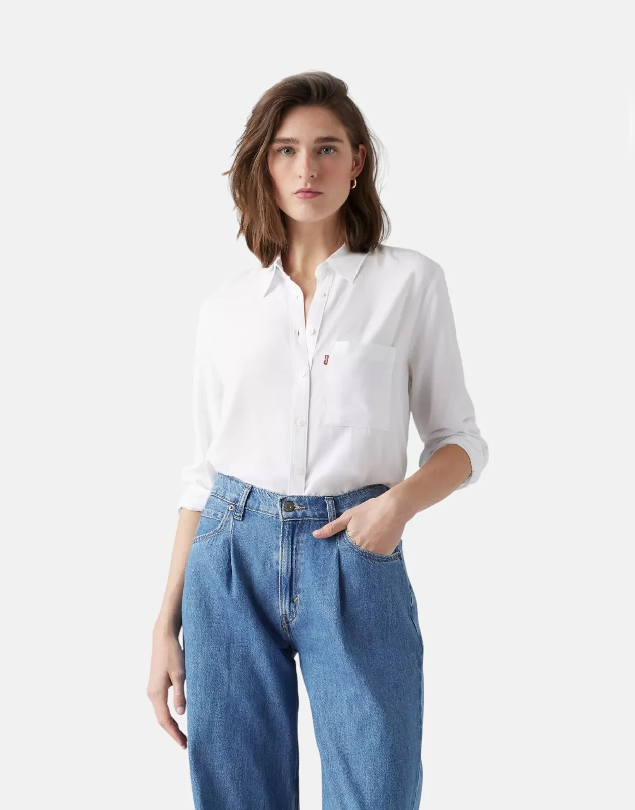 Levis Darlene White Utility Shirt - Subwear