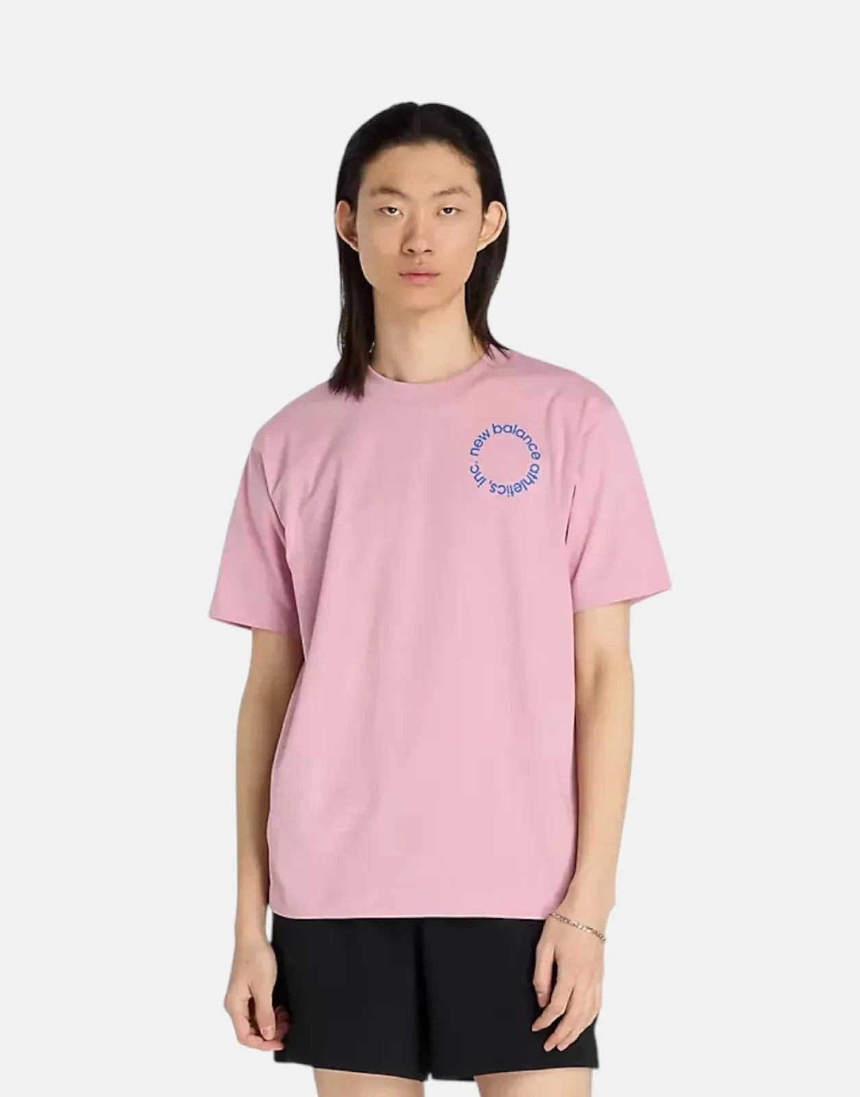 New Balance Circular Logo Pink Taffy T-Shirt - Subwear