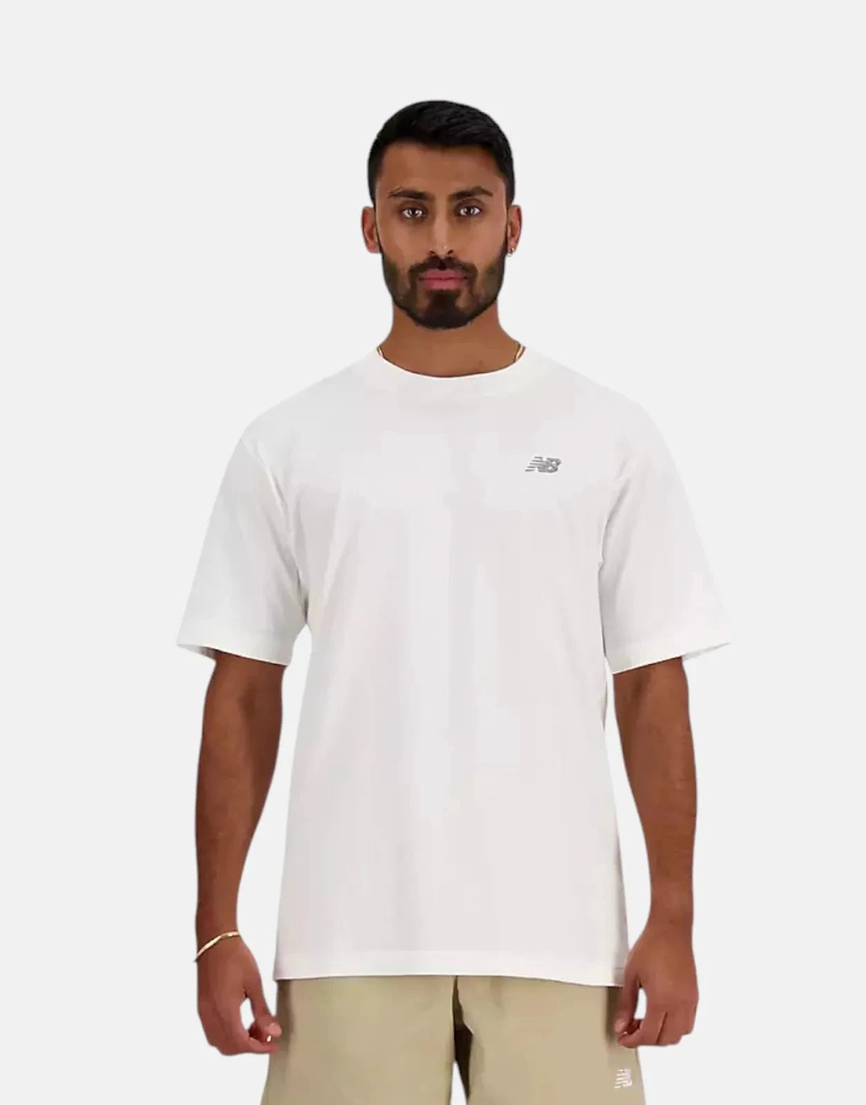 New Balance Sport Essentials Cotton White T-Shirt - Subwear