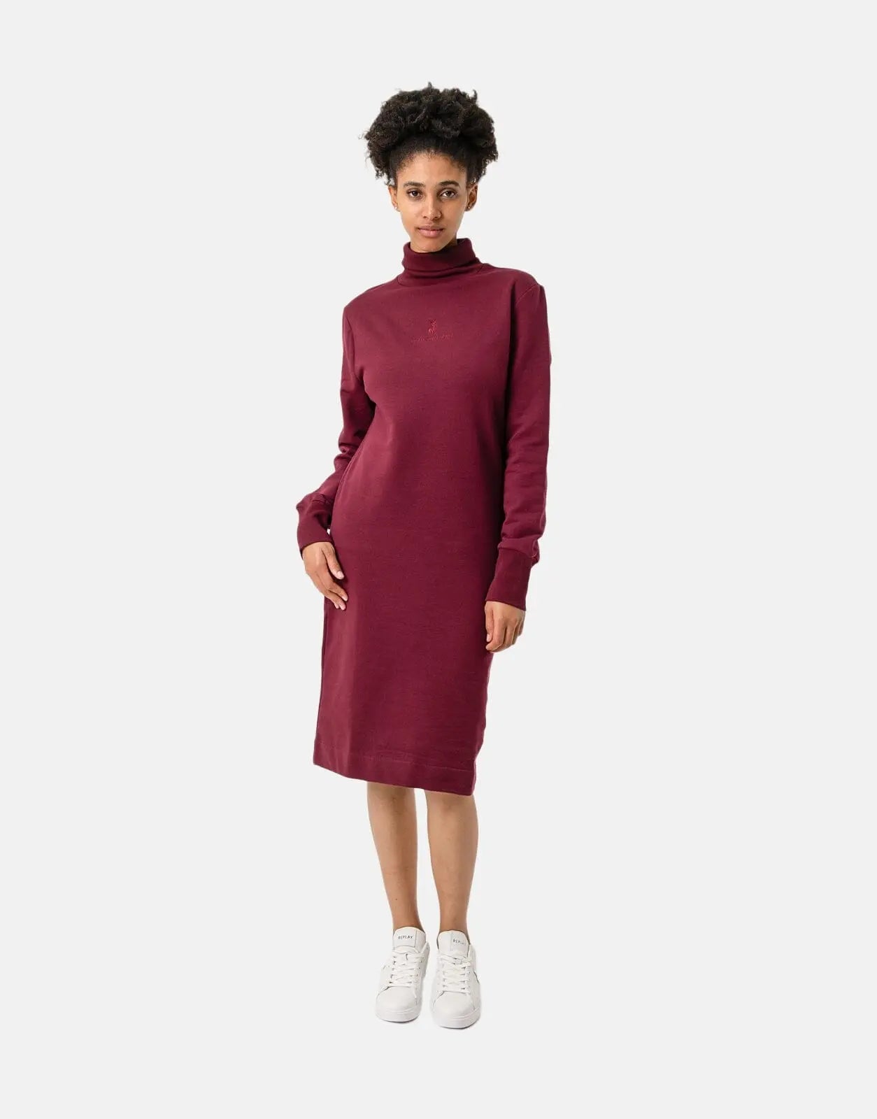Polo Addison Sweater Dress Wine - Subwear