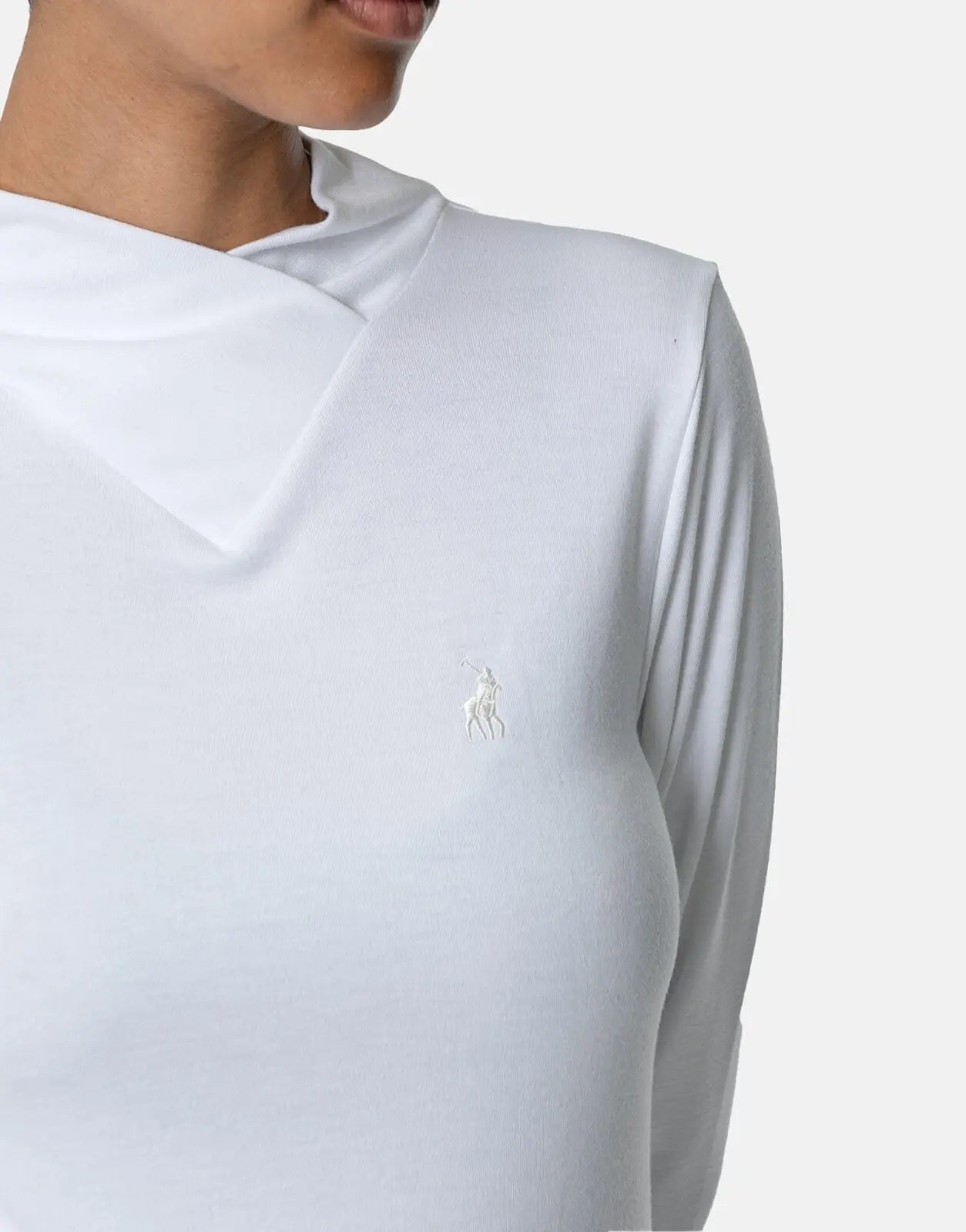 Polo Ava LS Second Skin Ecru Top - Subwear